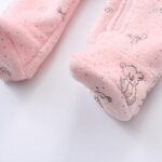 Valcatch Baby Boy Girl Snowsuit Fleece Bear Hooded Winter Jumpsuit Fluffy Zipper Romper Outwear Infant Toddler Overall Outfits 0-12M - Image 6