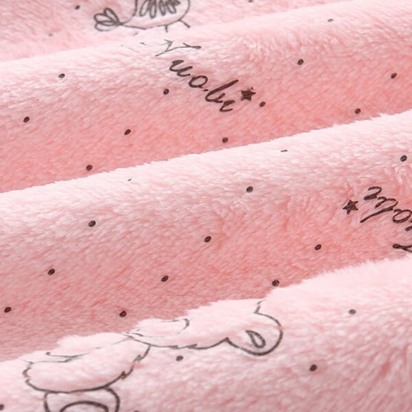 Valcatch Baby Boy Girl Snowsuit Fleece Bear Hooded Winter Jumpsuit Fluffy Zipper Romper Outwear Infant Toddler Overall Outfits 0-12M - Image 7