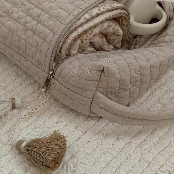 Diaper Bag Organizer, Nursery Diaper Caddy, Quilted Diaper Bag, Soft Diaper Organizer, Multi-Purpose Diaper Bag, Portable Diaper Organizer, Diaper Stacker Caddy, Cotton Diaper Bag, Diaper Bag Stacker, - Image 7