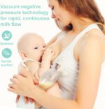 BumbleBee Manual Breast Pump Collector for Breastfeeding with Neck Strap, Cap, Stopper and Storage Bag, Made of Food Grade Silicone 3.04oz/90ml - Image 5