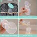 BumbleBee Manual Breast Pump Collector for Breastfeeding with Neck Strap, Cap, Stopper and Storage Bag, Made of Food Grade Silicone 3.04oz/90ml - Image 6