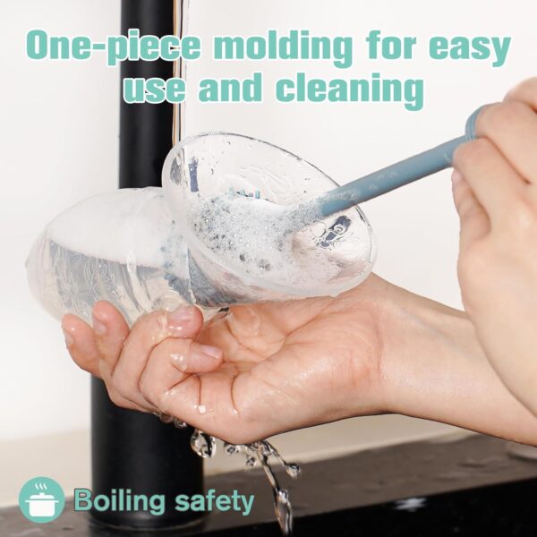 BumbleBee Manual Breast Pump Collector for Breastfeeding with Neck Strap, Cap, Stopper and Storage Bag, Made of Food Grade Silicone 3.04oz/90ml - Image 7