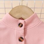 JiAmy Baby Girls Dress Outfits Sleeveless Floral Print Tulle Tutu Dresses Long Sleeve Waffle Cardigan Coat 2Pcs Clothes Set for Toddler Girl 6 Months-3 Years - Image 4