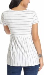 Jacket Women Women's Care Tops Maternity Shirts Maternity Care Tops Short Sleeve Breastfeeding Clothes Textu Dress - Image 7