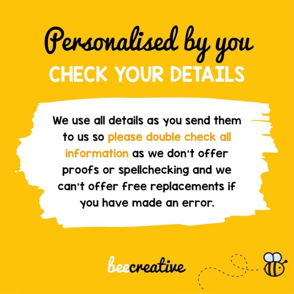 Beecreative Woodland Night Light with Childs Name, Personalised Woodland Nursery Decor Star Night Light Lamp, New Baby Newborn Christening Gifts for Boys Girls - Image 8