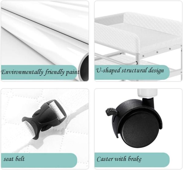 MObyat Baby Changing Table,Diaper Table Change Table, Baby Care Table Storage Box Newborn Bath Changing Clothes Touch Table Changing Station - Image 5