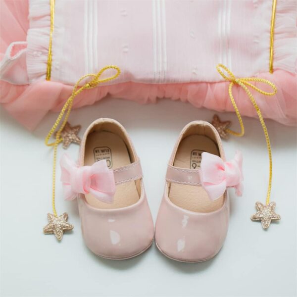 Sonsage Infant Baby Girls Bowknot Mary Jane Toddler PU Leather Soft Sole Princess Wedding Dress First Walking Flats Prewalker Newborn Ballet Shoes - Image 4