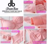 Dreamburn Maternity Nursing Bra Wireless Seamless Comfortable Breastfeeding Bras 4 Rows Adjust Hook with Removable Spill Prevention Pads Add Extenders - Image 6