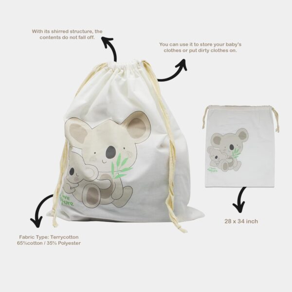 bistyle Baby Bodysuits Vests I Organic Cotton Short Sleeve Bodysuit for Boys and Girls Newborn Pack of 5 I Infant Toddlers Bodysuit in Cloth Bag - Image 6