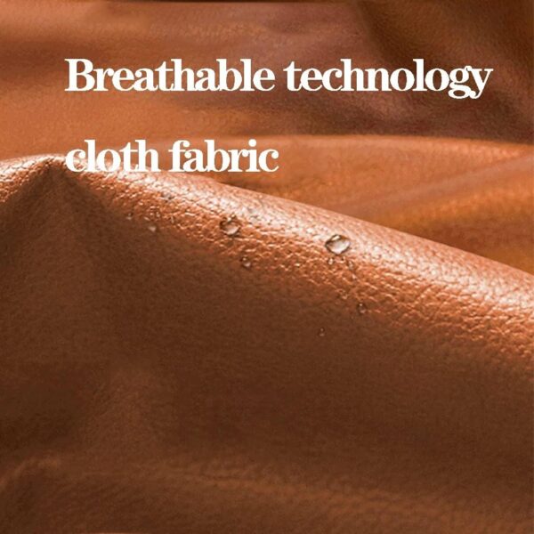 Modern Nursery Rocking Chair with Ottoman Upholstered Glider Recliner Chair High Back Rocker Accent Armchair Solid Wood Legs Living Room Furniture (Blue) - Image 6