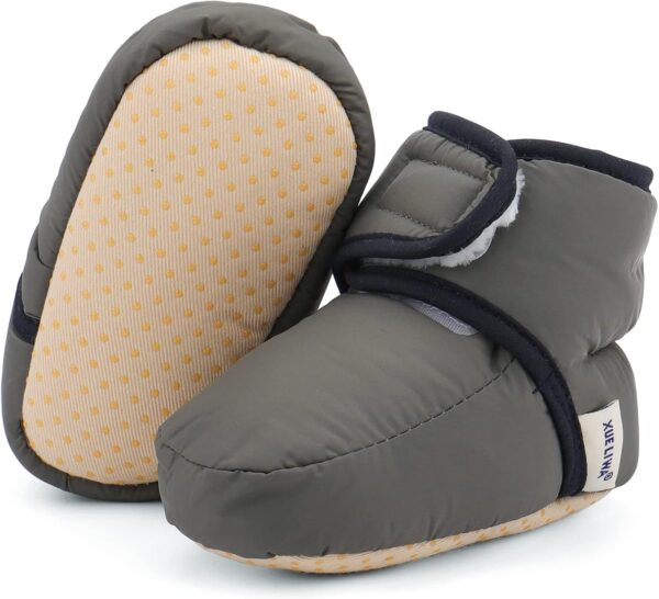 LACOFIA Baby Boys Girls Anti-Slip Soft Sole Winter Warm Slipper Boots Infant Crib Shoes - Image 4