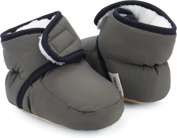 LACOFIA Baby Boys Girls Anti-Slip Soft Sole Winter Warm Slipper Boots Infant Crib Shoes - Image 5