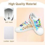 FUPPIA Girls Sneakers Sparkle Glitter Low Top Sneakers for Kids PU Leather Fashion Shoes with Colorful Shoelace for Little Big Kids Multicolor - Image 4