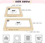 Kcldeci Baby Crib Sheets for Boys Girls Cute Fairy Unicorns Toddler Bed Sheets Playard Mattress N Play Sheets S - Image 4