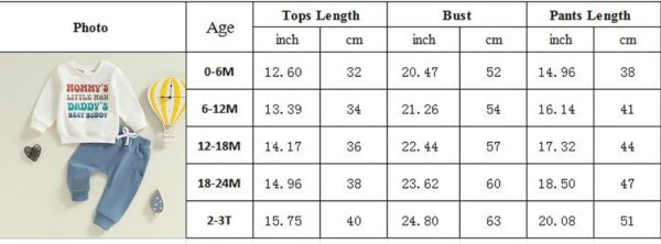 PanLidapan Toddler Baby Boy Outfit Clothes Long Sleeve Letter Print Pullover Jumper Sweatshirt Drawstring Trousers Set Fall Winter Tracksuit - Image 7