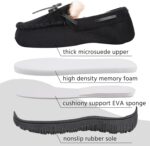 MIXIN Boys House Slippers Memory Foam Moccasin Shoes Furry Plush Lining Non Slip Indoor Outdoor Boys Slippers for Big Kids Little Kids - Image 3