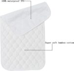 Rehomy Baby Diaper Changing Pad Liner 3 Pack Waterproof Bamboo Cotton Washable Changing Table Cover Mat Reusable Changing Table Pad Protector, 14x 27 - Image 2