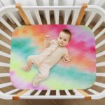 Kcldeci Baby Crib Sheets for Boys Girls Tie Dye Magic Toddler Bed Sheets Playard Mattress N Play Sheets S - Image 7
