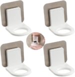 Pump Bottle Dispenser Holder, Hand Sanitizer Hanging Rack Wall Sticker Shower Gel Bottle Holder Shampoo Hand Sanitizer Hook, 4 Pack