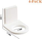 Pump Bottle Dispenser Holder, Hand Sanitizer Hanging Rack Wall Sticker Shower Gel Bottle Holder Shampoo Hand Sanitizer Hook, 4 Pack - Image 8