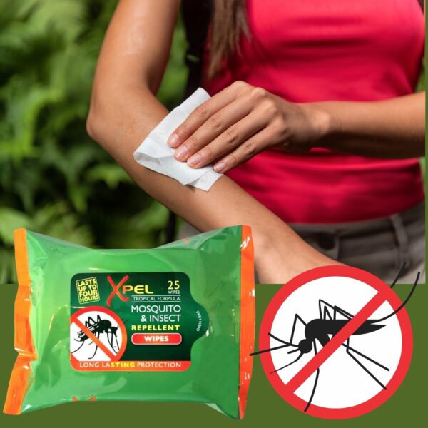 Mosquito Repellent Tropical Formula Family Bundle with Mosquito and Insect Repellent Wipes and Bands - 2X for Adults and 2X for Kids Each - Image 2