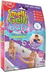Smelli Gelli Baff Bubblegum from Zimpli Kids, 1 Bath or 6 Play Uses, Magically turns water into thick, colourful goo, Arts & Crafts for Children, Birthday Present, Vegan Friendly & Cruelty Free