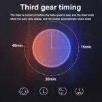 Baby Safe Bed - Dark Gray Electric Swing Rocking Chair With Adjustable Bedside Cribs, Automatic Rocking Recliner Crib Basket, Best Bed For Infant Newborn Unisex(Khaki) - Image 4