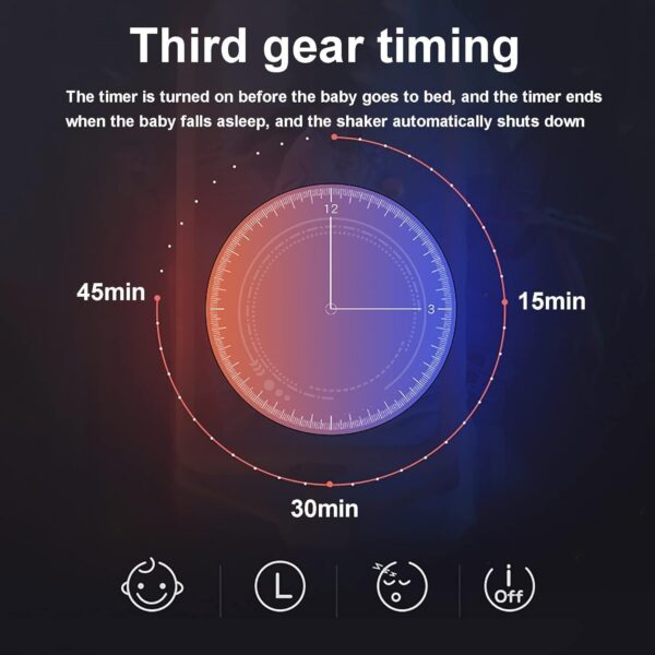 Baby Safe Bed - Dark Gray Electric Swing Rocking Chair With Adjustable Bedside Cribs, Automatic Rocking Recliner Crib Basket, Best Bed For Infant Newborn Unisex(Khaki) - Image 4