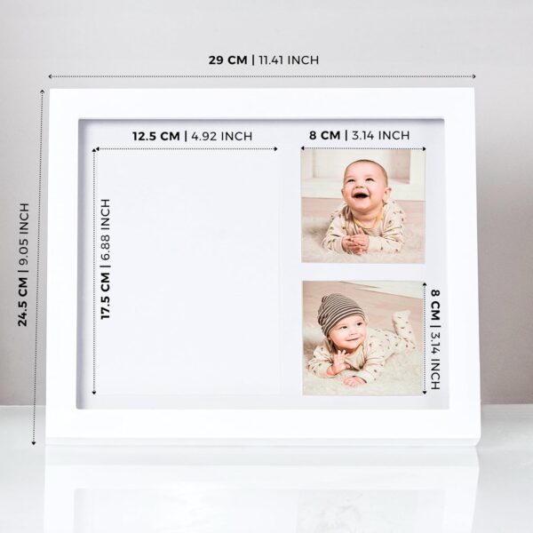 Baby Safe Hand and Footprint Frame Kit, 0-3 Years Newborn Boy & Girl, DIY Non-Sticky Clay Imprint Personalised Keepsake Gifts Milestone Baby Picture Frames Registry Nursery Decor Casting Kit - Image 4