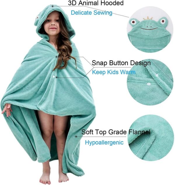 Fayscingo Baby Hooded Bath Towel Blanket Extra Large Infant Toddler Soft Warm Absorbent Bathrobe Swimming Shower Poncho Towel for Boys and Girls - Image 2