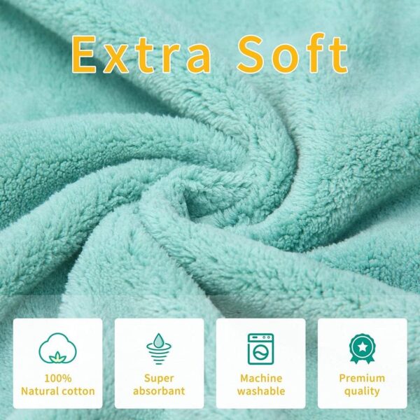 Fayscingo Baby Hooded Bath Towel Blanket Extra Large Infant Toddler Soft Warm Absorbent Bathrobe Swimming Shower Poncho Towel for Boys and Girls - Image 5