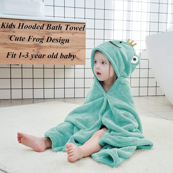 Fayscingo Baby Hooded Bath Towel Blanket Extra Large Infant Toddler Soft Warm Absorbent Bathrobe Swimming Shower Poncho Towel for Boys and Girls - Image 7