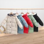liangp Girl Hooded Kids Zipper Coat Warm Windproof Jacket Winter Warm Parka Coats Padded Long Overcoat Lightweight Outerwear - Image 7