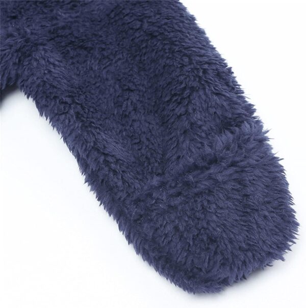 Cokbyavla Baby Girls Knitted Ruffle Long Sleeve Jumpsuit Toddler Boy Neutral Outfit Baby Ruffle Long Sleeve Jumpsuit Gender Neutral Baby Clothes Cat Teddy Bear Baby Showe - Image 4