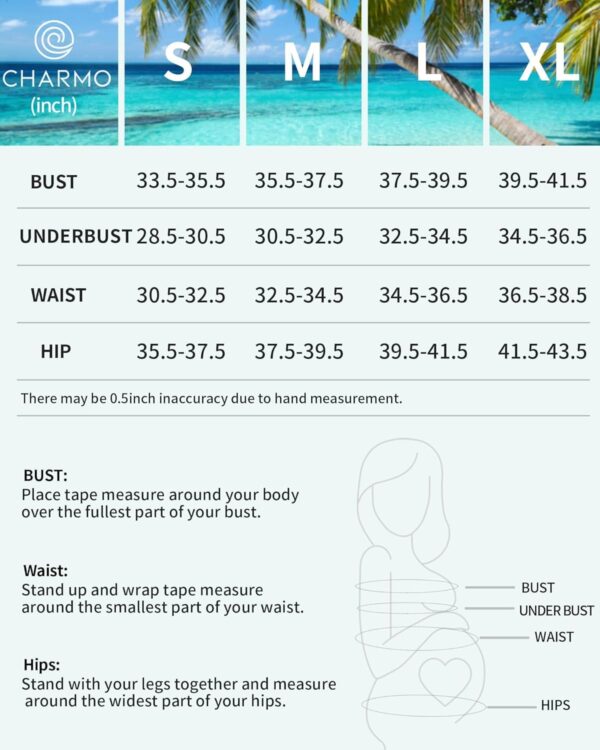 Charmo High Waisted Maternity Swimsuit Bikini Set Pregnancy Bathing Suits Push Up Two Piece Swimwear - Image 6