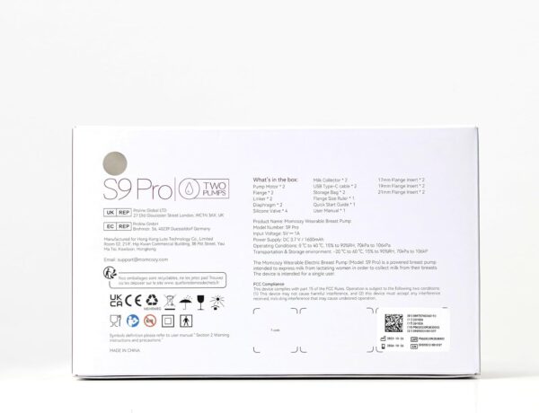 Momcozy S9 Pro Updated Wearable Breast Pump, Hands-Free, Longest Battery Life & LED Display, Portable Electric Breast Pump with 2 Modes & 9 Levels - 24mm (Gray, 2 Count) - Image 13