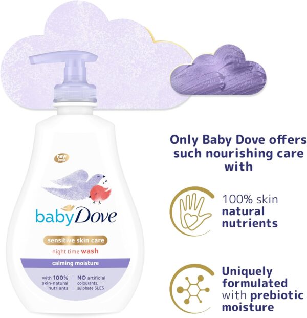 Baby Dove Calming Moisture Head to Toe Baby Wash 400 ml + Lotion 400ml - Image 5