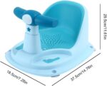 Baby Bath Seat, Baby Bath Chair with Anti-Slip Suction Cup and Backrest Support, Baby Bath Support Seat, Ergonomical Toddler Bath Seat for Baby, Sit Up Bath Seat for Baby 6 Months Plus - Image 6
