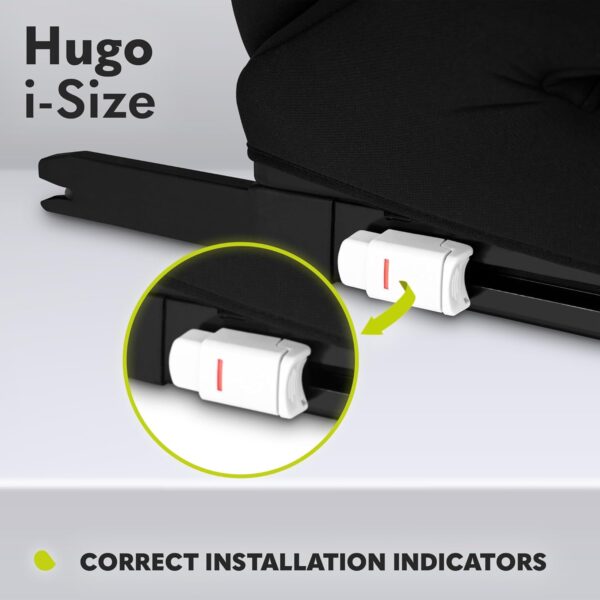 Lionelo Hugo i-Size Child Car Seat with ISOFIX & Belt Mount for Kids Group 2-3(100-150cm) Latest R129 Standard, 8 Level Headrest, Memory Foam, Armrests, Advanced Side Protection, Washable upholstry - Image 3