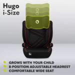 Lionelo Hugo i-Size Child Car Seat with ISOFIX & Belt Mount for Kids Group 2-3(100-150cm) Latest R129 Standard, 8 Level Headrest, Memory Foam, Armrests, Advanced Side Protection, Washable upholstry - Image 6