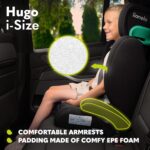 Lionelo Hugo i-Size Child Car Seat with ISOFIX & Belt Mount for Kids Group 2-3(100-150cm) Latest R129 Standard, 8 Level Headrest, Memory Foam, Armrests, Advanced Side Protection, Washable upholstry - Image 8