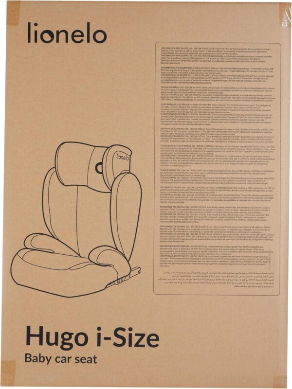 Lionelo Hugo i-Size Child Car Seat with ISOFIX & Belt Mount for Kids Group 2-3(100-150cm) Latest R129 Standard, 8 Level Headrest, Memory Foam, Armrests, Advanced Side Protection, Washable upholstry - Image 10