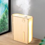 Book Shaped Mist Humidifier - Cool Mist Air Humidifier, Quiet Room Moisture Purifier | Usb Powered Bedroom Diffuser, Compact Air Purifier, Portable Book Design Humidifier for Home and offic - Image 5