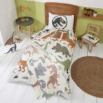 Coco Moon Jurassic World Dinosaur Duvet Bedding Set Ideal Boys and Toddler Dinosaurs Kids Bedroom Accessories Gifts Present (Single) - Image 4