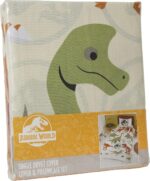 Coco Moon Jurassic World Dinosaur Duvet Bedding Set Ideal Boys and Toddler Dinosaurs Kids Bedroom Accessories Gifts Present (Single) - Image 5