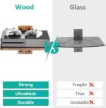 WALI Wall Mount Shelf, Holds Up to 10 kg, Wooden Floating TV Shelf DVD Shelf Projector Shelf Cable Box Shelf Router Shelf Game Shelf Media Shelf Living Room Shelf Wall Mount (CS201N), 1-Tier - Image 5