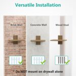 WALI Wall Mount Shelf, Holds Up to 10 kg, Wooden Floating TV Shelf DVD Shelf Projector Shelf Cable Box Shelf Router Shelf Game Shelf Media Shelf Living Room Shelf Wall Mount (CS201N), 1-Tier - Image 7