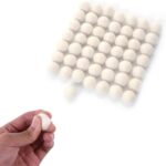 Felt Balls Pompoms DIY Wool Wool Felt Balls,Handmade DIY for Craft Dream Catcher Baby Moile Pompom Home Decor Nursery Party Props (White 1.5cm) - Image 6