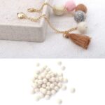 Felt Balls Pompoms DIY Wool Wool Felt Balls,Handmade DIY for Craft Dream Catcher Baby Moile Pompom Home Decor Nursery Party Props (White 1.5cm) - Image 7