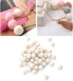Felt Balls Pompoms DIY Wool Wool Felt Balls,Handmade DIY for Craft Dream Catcher Baby Moile Pompom Home Decor Nursery Party Props (White 1.5cm) - Image 8